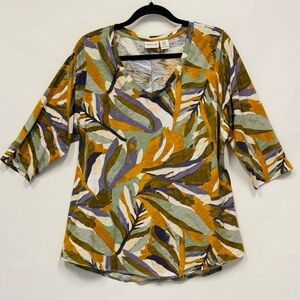 Rachel Zoe Printed V-Neck Women's Top